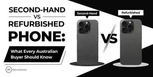 Australian buyer comparing second-hand and refurbished phones before purchase